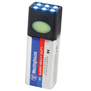 Blocklite 9-Volt Battery LED Flashlight