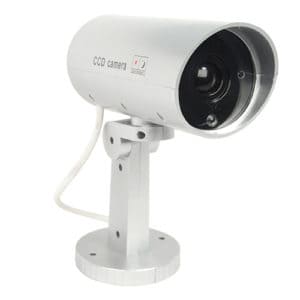Indoor/Outdoor Motion Activated Dummy Camera With Flashing Red LED Light